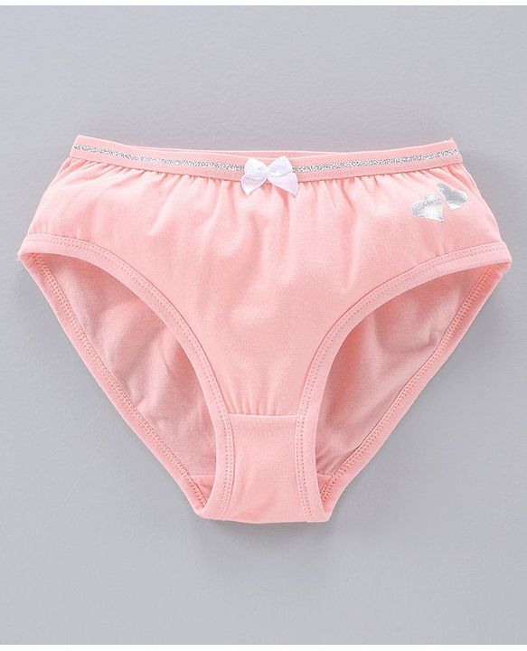 Pine Kids Anti Microbial & Bio Wash Hipster Panties Heart Print Pack of 3 - Navy Peony Seashell Pink Black