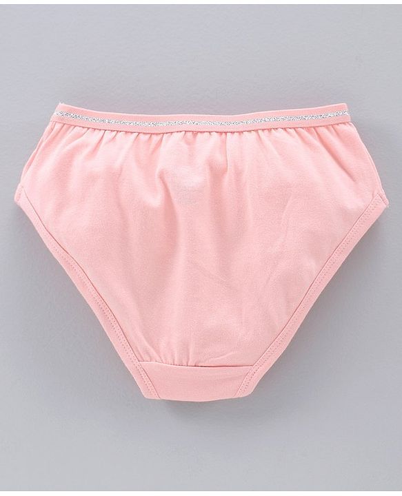Pine Kids Anti Microbial & Bio Wash Hipster Panties Heart Print Pack of 3 - Navy Peony Seashell Pink Black
