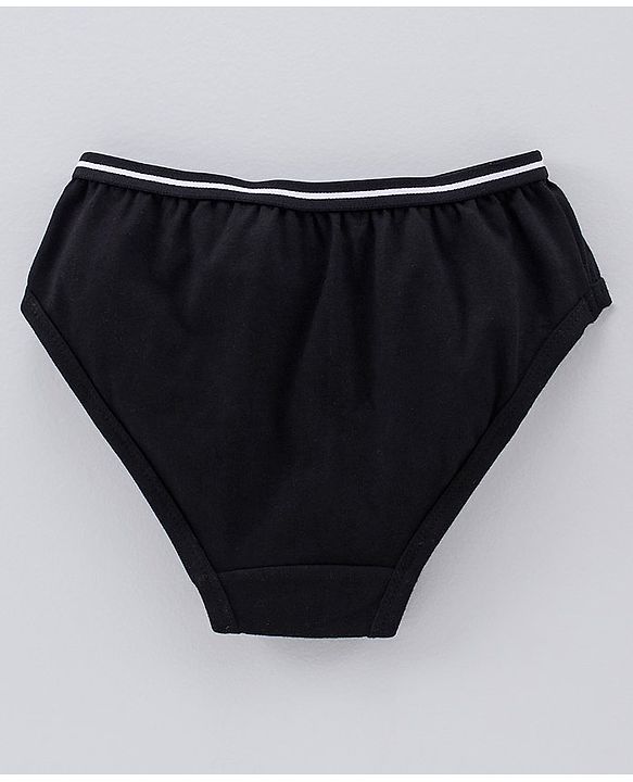 Pine Kids Anti Microbial & Bio Wash Hipster Panties Heart Print Pack of 3 - Navy Peony Seashell Pink Black