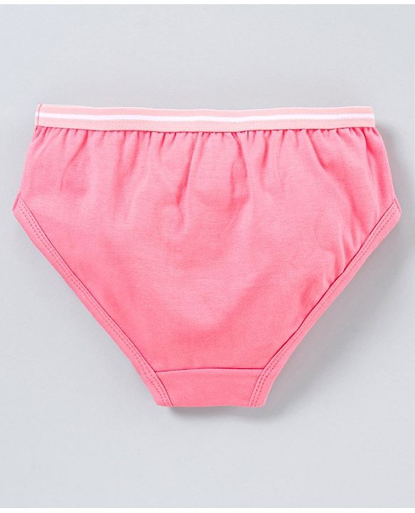Pine Kids Anti Microbial and Bio Wash Cotton Panties Pack of 2 - Pink