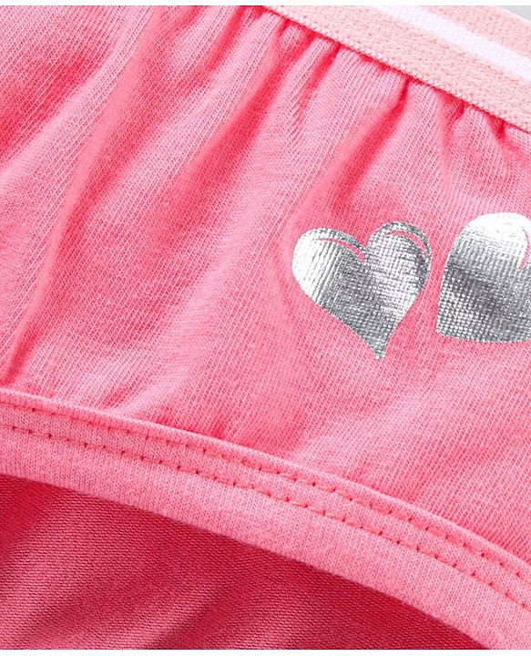 Pine Kids Anti Microbial and Bio Wash Cotton Panties Pack of 2 - Pink