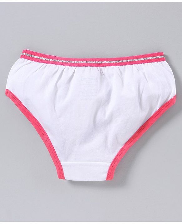 Pine Kids Anti Microbial & Bio Wash Hipster Panties Strawberry Print Pack of 3 - Rose Quartz Camella Rose White Pink
