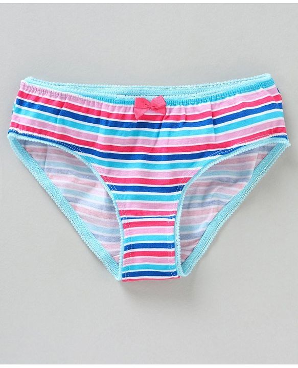 Pine Kids Anti Microbial & Biowash Panties Crown Print Pack of 3 - Pink White Multicolour