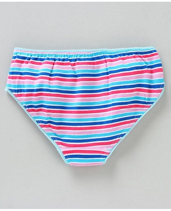 Pine Kids Anti Microbial & Biowash Panties Crown Print Pack of 3 - Pink White Multicolour