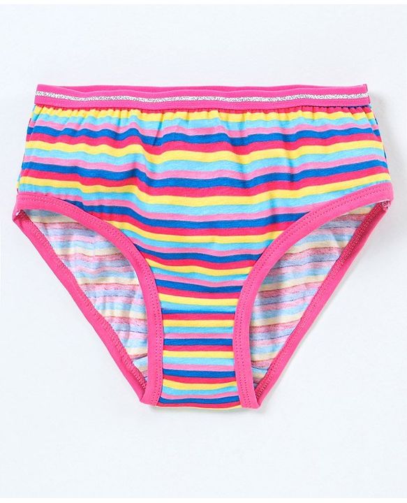 Pine Kids Anti microbial & Bio wash Hipster Panties Assorted Print - Hot Pink, Navy Blue