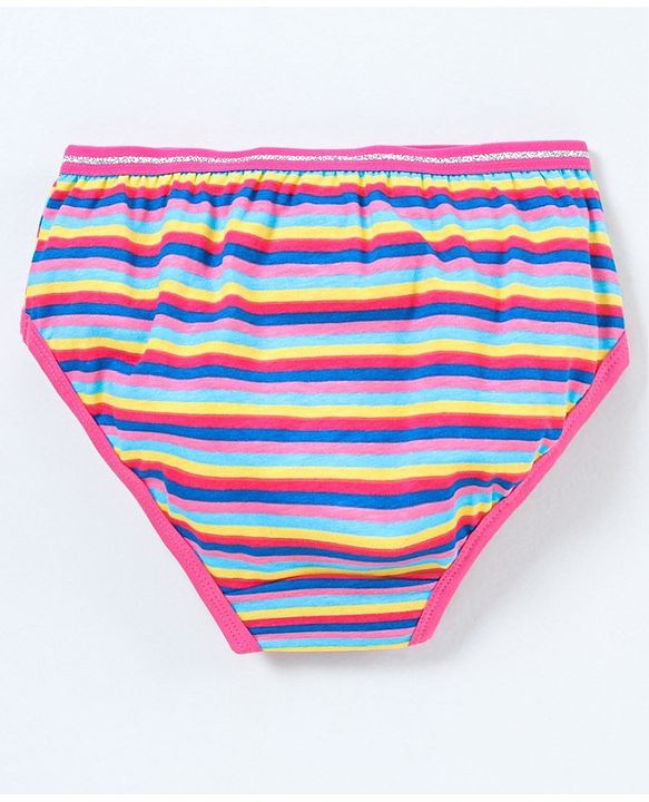 Pine Kids Anti microbial & Bio wash Hipster Panties Assorted Print - Hot Pink, Navy Blue