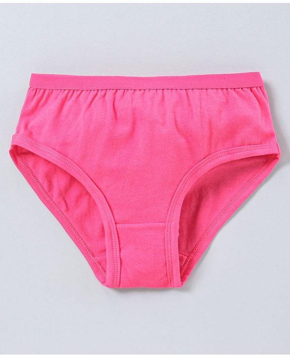 Pine Kids Anti Microbial and Bio Wash Cotton Panties Pack of 3 - Pink