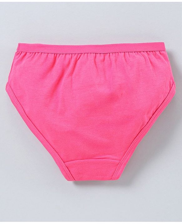 Pine Kids Anti Microbial and Bio Wash Cotton Panties Pack of 3 - Pink