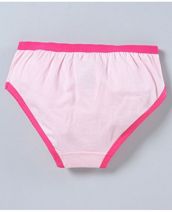 Pine Kids Anti Microbial and Bio Wash Cotton Panties Pack of 3 - Pink