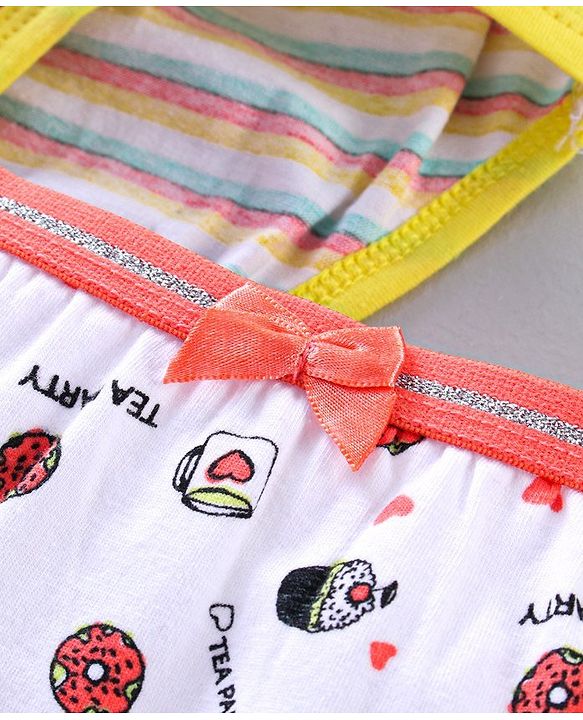 Pine Kids Printed Antimicrobial & Bio wash Panties Pack of 3 - Multicolor