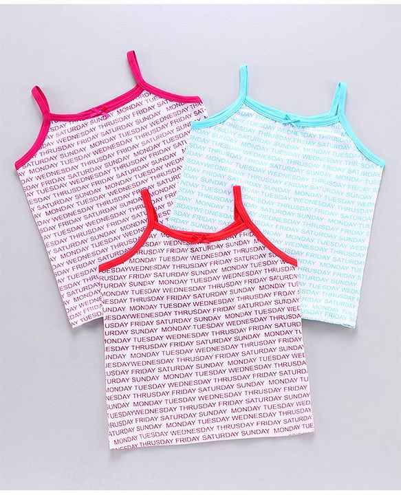 Pine Kids Singlet Slips Pack of 3 - Multicolor