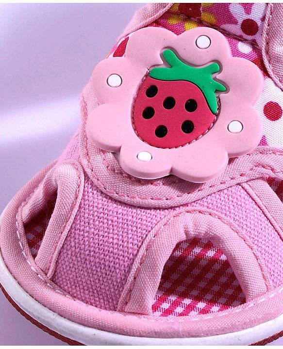 Cute Walk by Babyhug Closed Toe Sandals - Light Pink