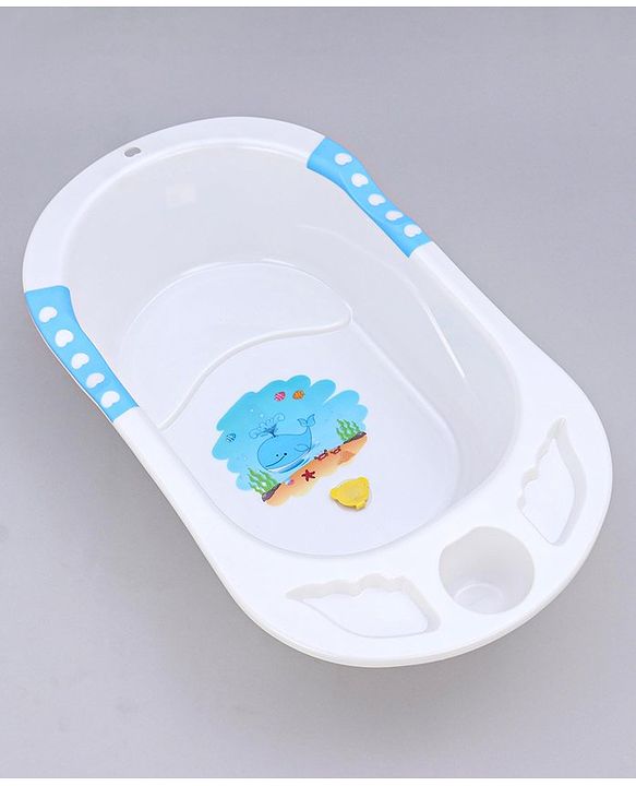 Babyhug Dolphin Bath Tub With Sling - Blue