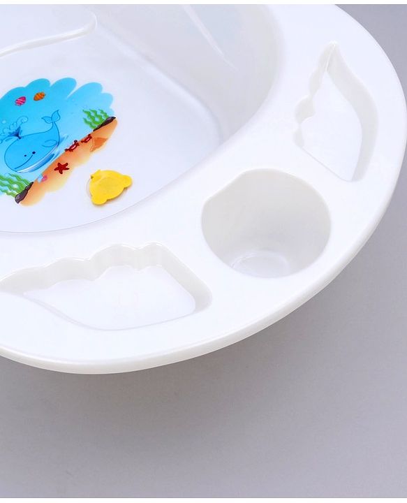 Babyhug Dolphin Bath Tub With Sling - Blue