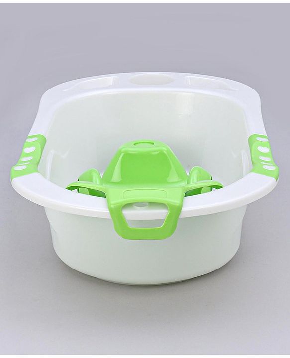 Babyhug Dolphin Bath Tub With Sling - Green