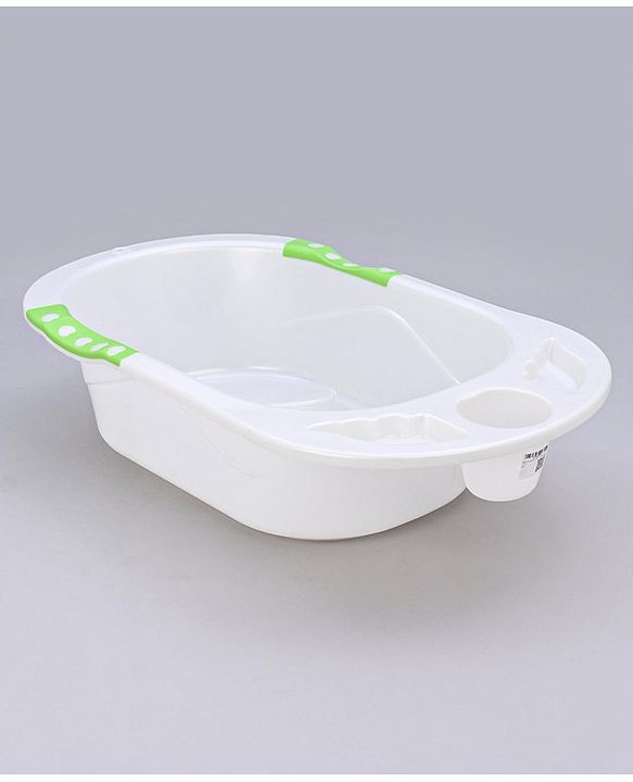 Babyhug Dolphin Bath Tub With Sling - Green