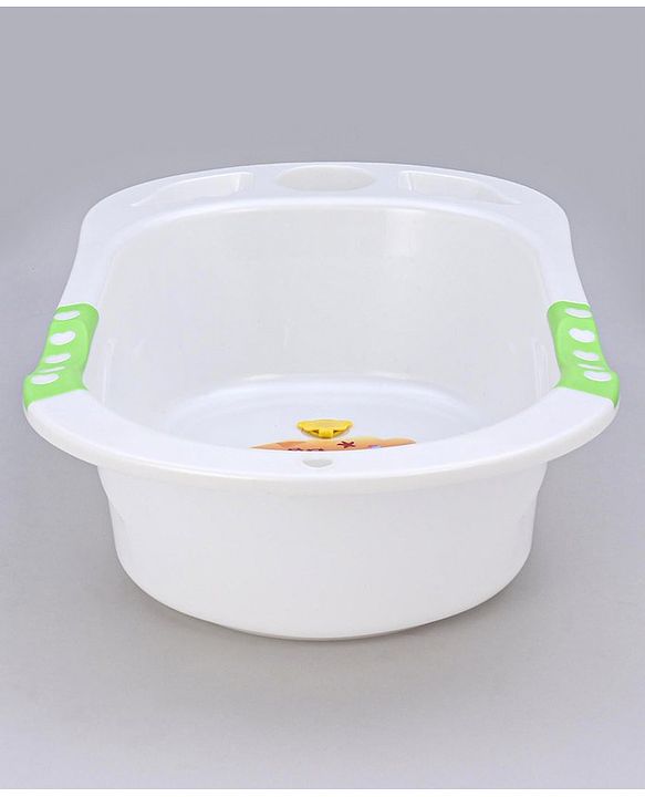 Babyhug Dolphin Bath Tub With Sling - Green
