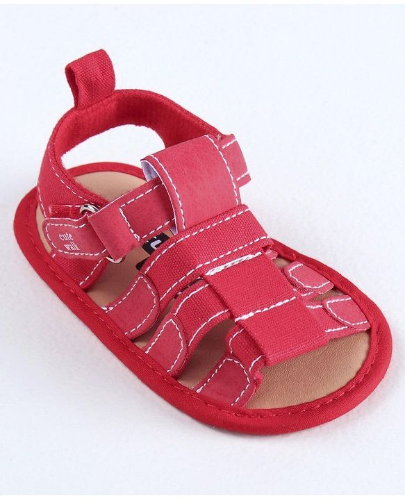 Cute Walk by Babyhug Booties - Red