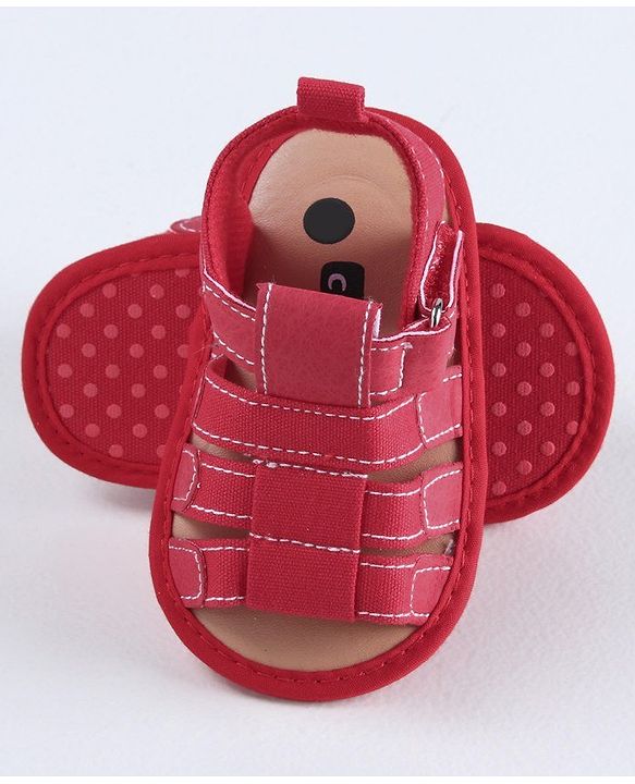 Cute Walk by Babyhug Booties - Red