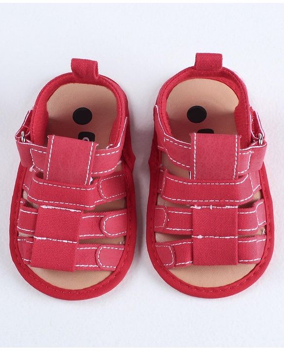 Cute Walk by Babyhug Booties - Red