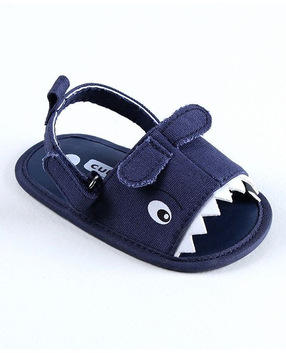 Cute Walk by Babyhug Booties Monster Design - Blue