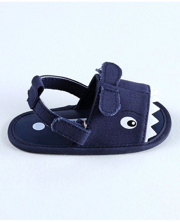 Cute Walk by Babyhug Booties Monster Design - Blue