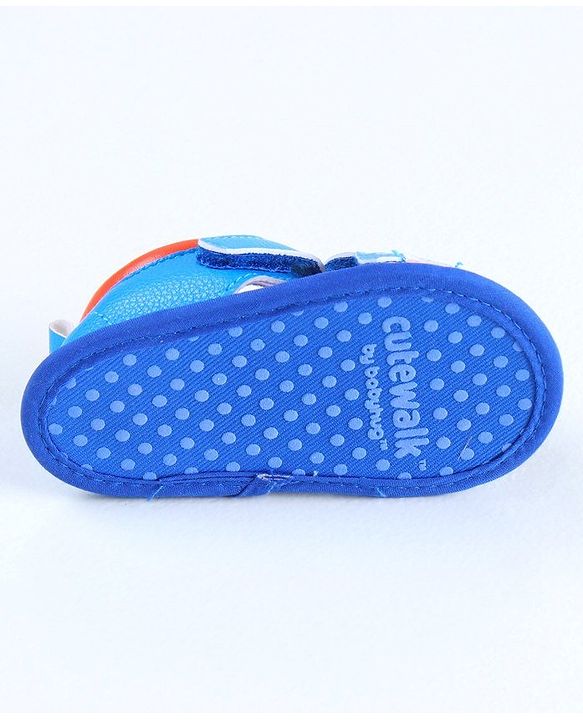 Cute Walk by Babyhug Sandals Style Booties Whale Patch  - Blue