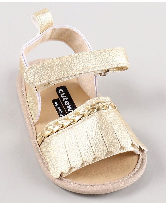 Cute Walk by Babyhug Sandal Style Booties - Rose Gold