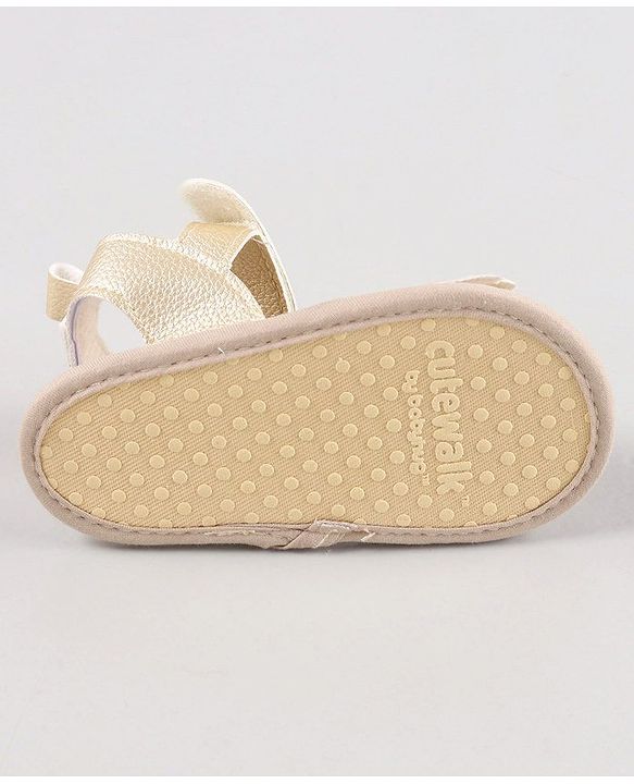 Cute Walk by Babyhug Sandal Style Booties - Rose Gold
