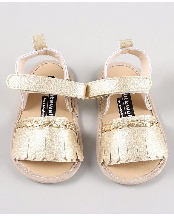 Cute Walk by Babyhug Sandal Style Booties - Rose Gold
