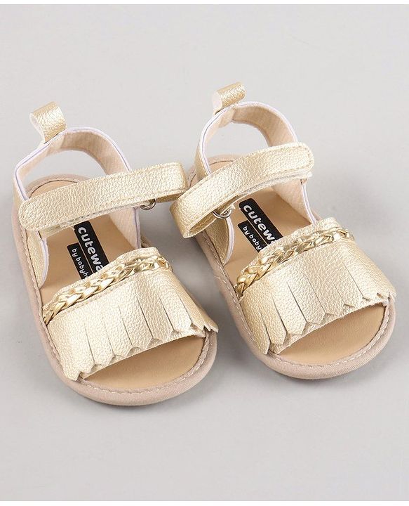 Cute Walk by Babyhug Sandal Style Booties - Rose Gold