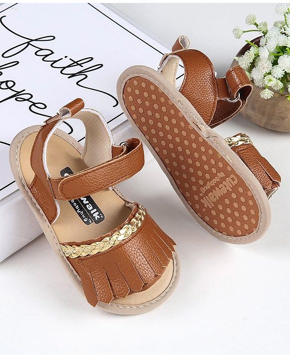 Cute Walk by Babyhug Sandal Style Booties - Rose Gold