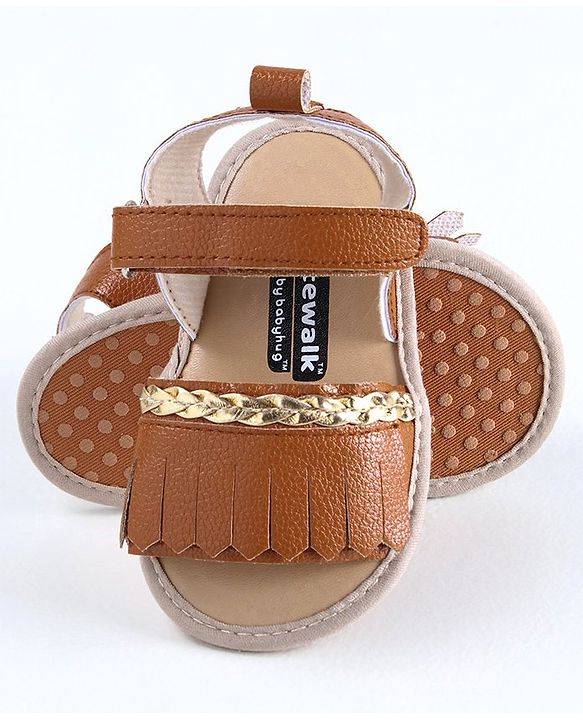 Cute Walk by Babyhug Sandal Style Booties - Rose Gold