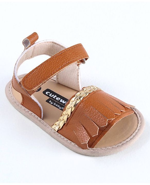 Cute Walk by Babyhug Sandal Style Booties - Rose Gold