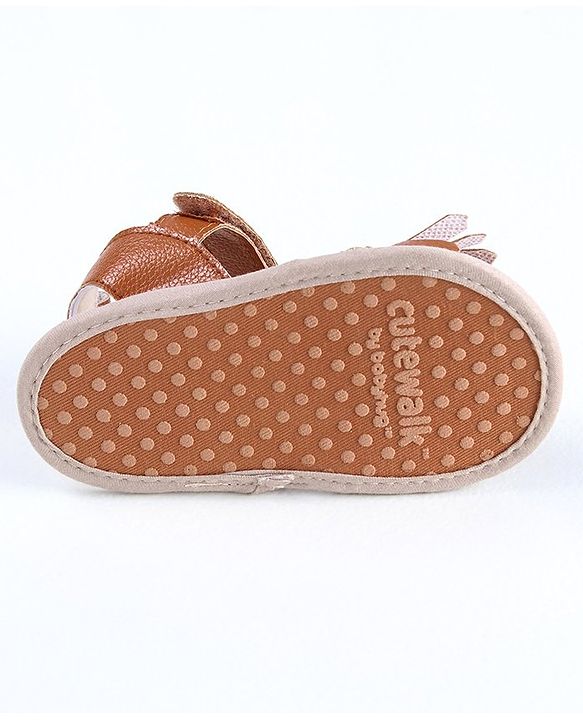 Cute Walk by Babyhug Sandal Style Booties - Rose Gold