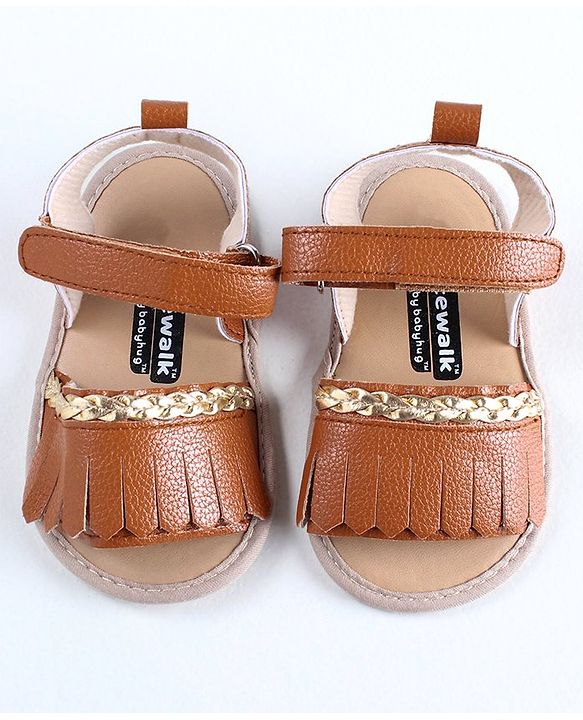 Cute Walk by Babyhug Sandal Style Booties - Rose Gold