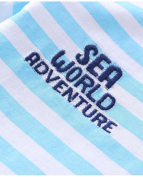 Babyhug Half Sleeves Tee Submarine Print - Blue