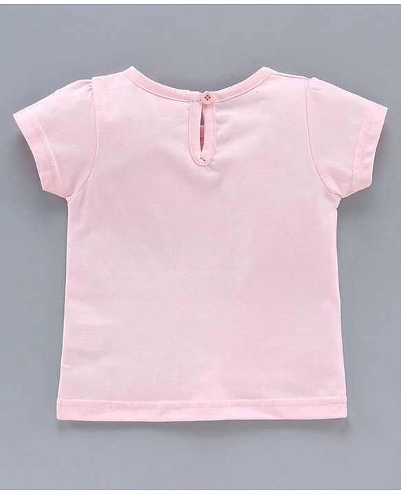 Babyhug Half Sleeves Solid Color Tee Pack of 3 - Pink