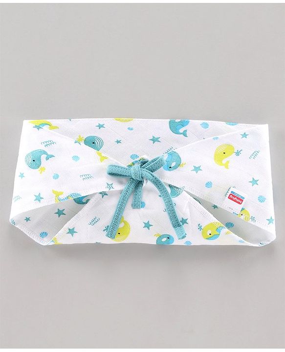 Babyhug Muslin Cloth Nappy Set of 12 Medium - Multicolor Printed