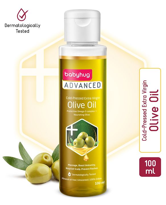 Babyhug Advanced Cold Pressed Extra Virgin Olive Oil - 100 ml