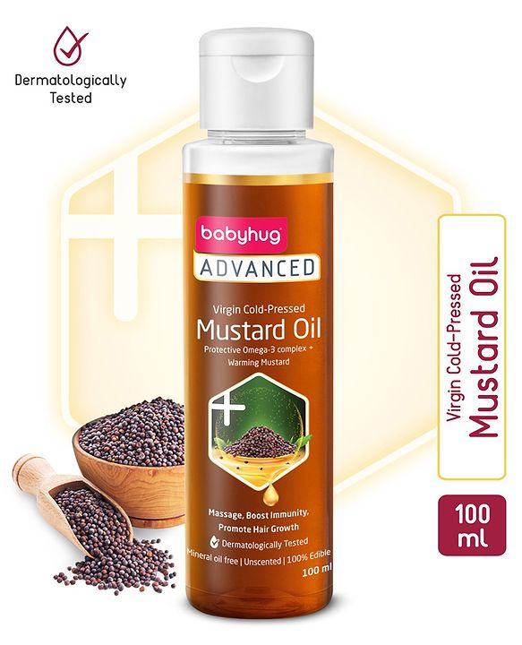 Babyhug Advanced Cold Pressed Virgin Mustard Oil - 100 ml