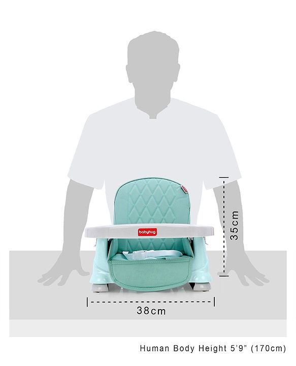 Babyhug Booster Chair with Cushion - Green