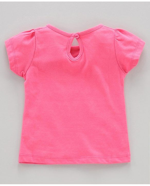 Babyhug Half Sleeves Biowashed Tees Unicorn Print Pack of 3 - Pink White