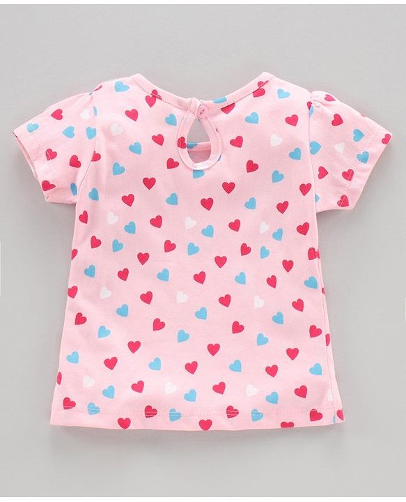 Babyhug Half Sleeves Biowashed Tees Unicorn Print Pack of 3 - Pink White