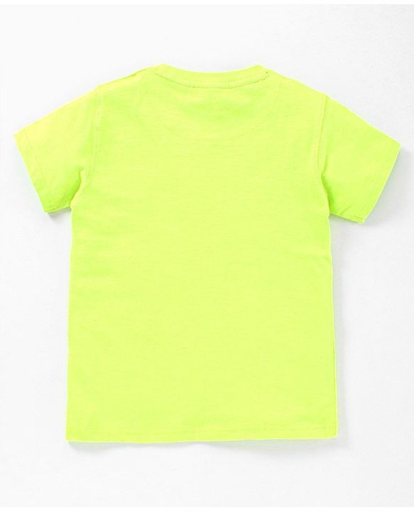 Pine Kids 100% Cotton & Bio wash Half Sleeves Tees Pack of 3 - Yellow Blue Green