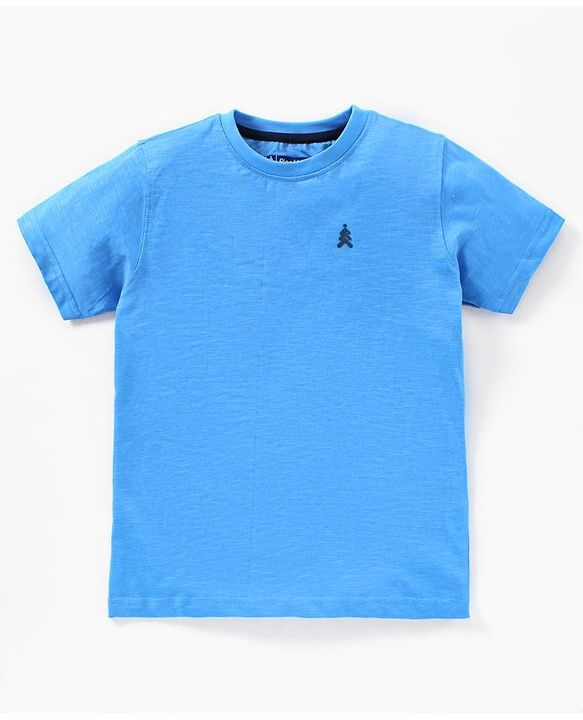 Pine Kids 100% Cotton & Bio wash Half Sleeves Tees Pack of 3 - Yellow Blue Green