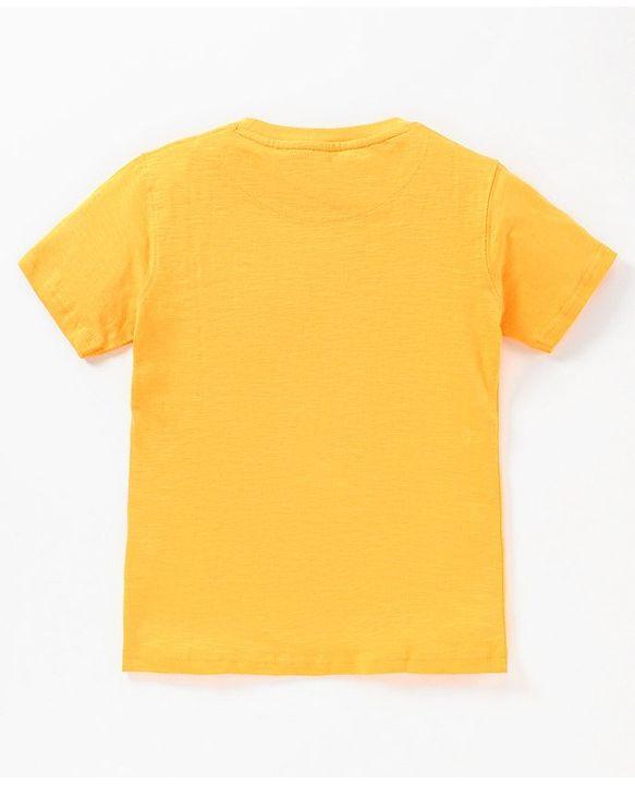 Pine Kids 100% Cotton & Bio wash Half Sleeves Tees Pack of 3 - Yellow Blue Green