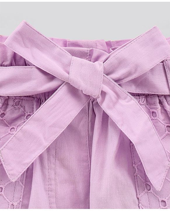 Pine Kids Mid Thigh Length Shorts - Purple