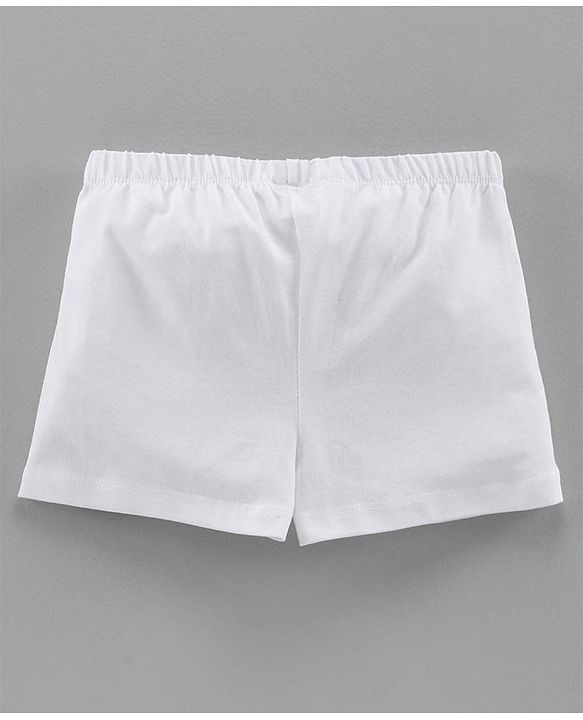 Pine Kids Organic Cotton Anti Bacterial Shorts Pack of 3 - White