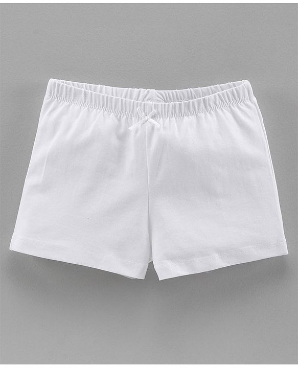 Pine Kids Organic Cotton Anti Bacterial Shorts Pack of 3 - White
